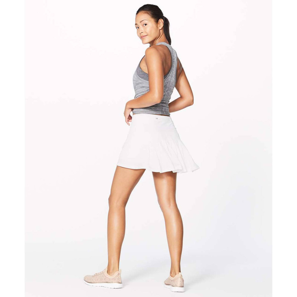 Lululemon Circuit Breaker Skirt II Tall 15" White Women's Size 10 Tall H14541